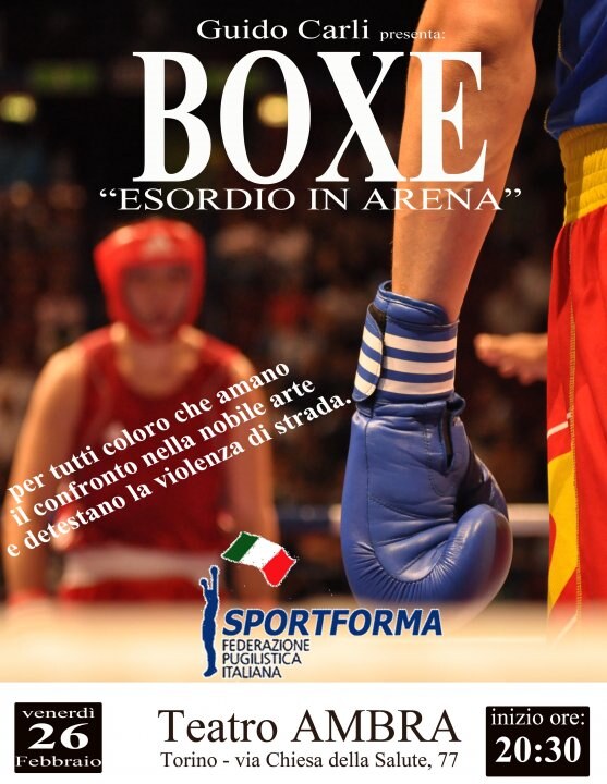 Locandina di Esordio in Arena, Teatro Ambra, venerdì 26 febbraio 2010