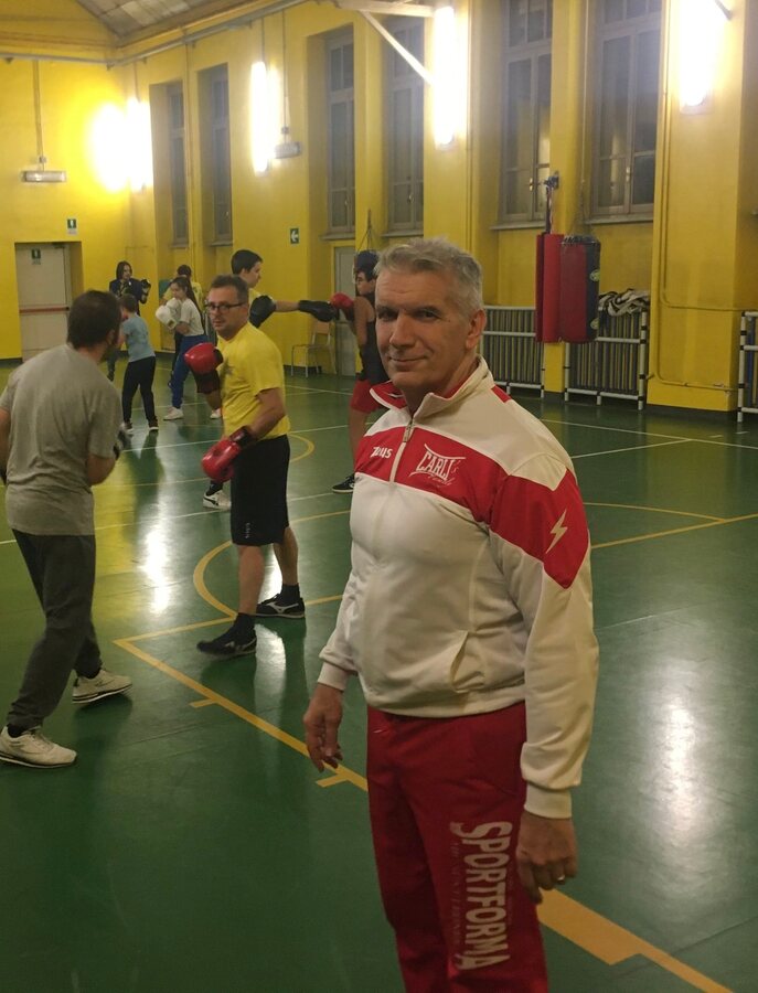 Guido Carli in palestra nel 2022