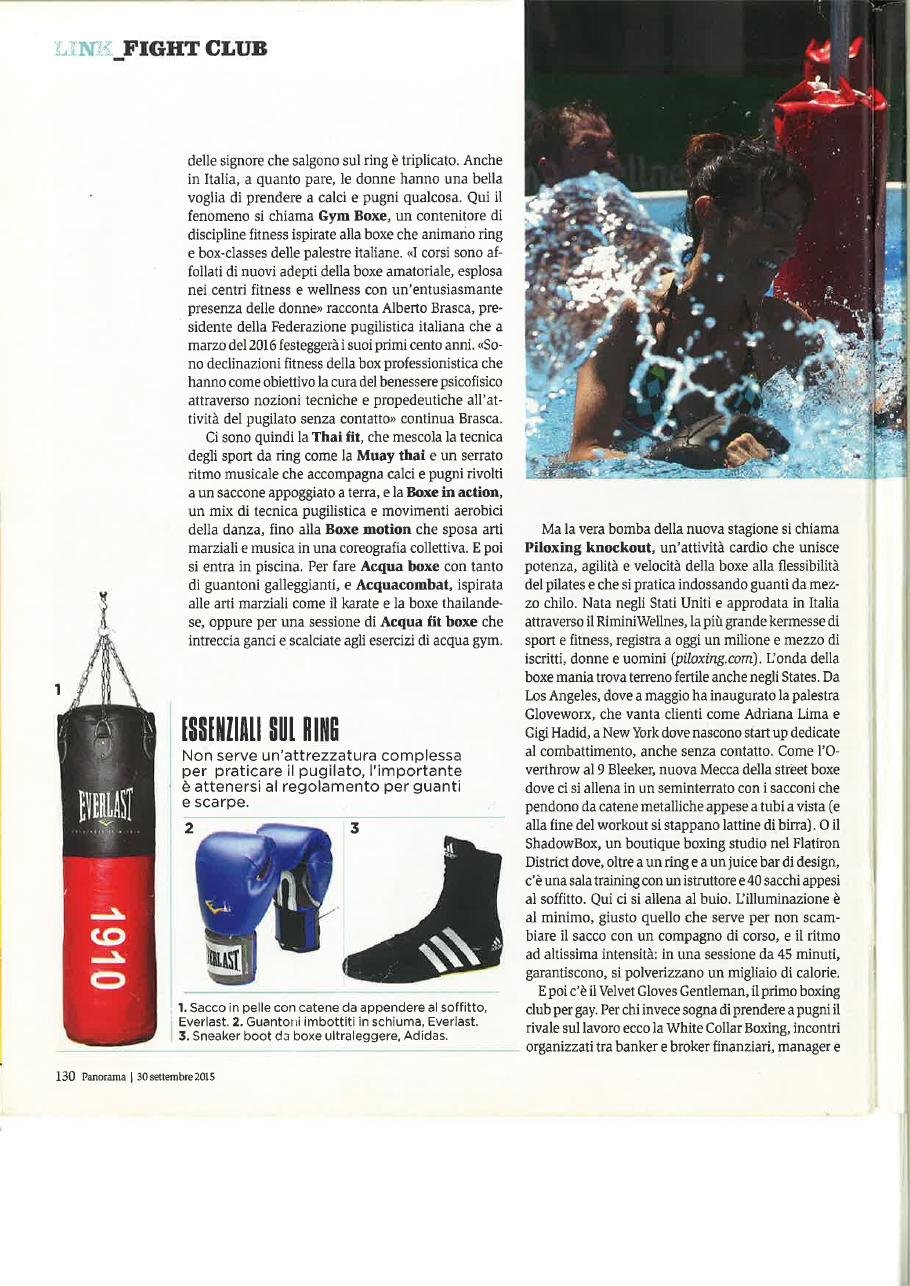 Panorama, 30 settembre 2015: «Boxe mania»