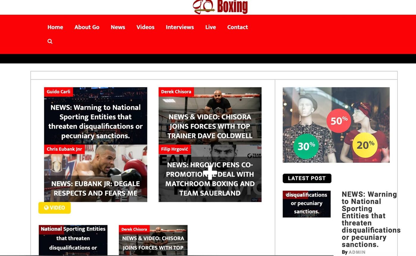 GoBoxing, 15 febbraio 2019: «Warning to National Sporting Entities»