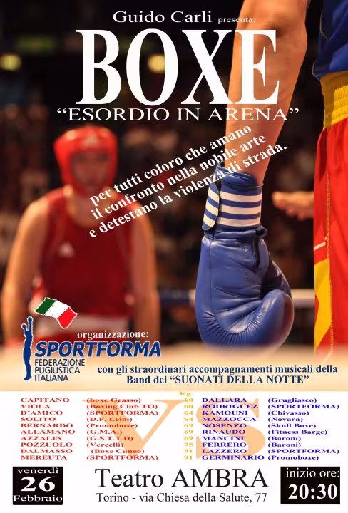 STASERA ORE 20:30 TEATRO AMBRA Via Chiesa della Salute 77 - Torino biglietto 7.50 € intero 5.00 € ridotto